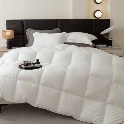 Boho Paisley White Duck Down Cotton Comforter Hotel Grade Winter Warm for Bedding Set