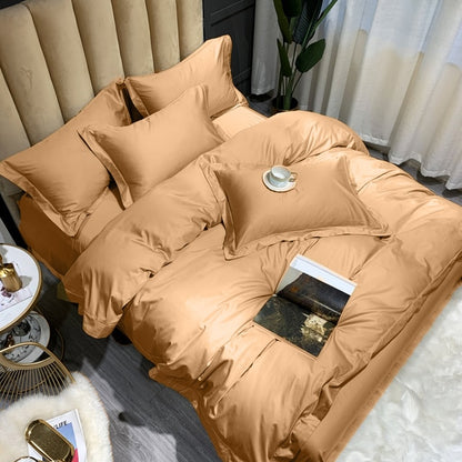 Red Burgundy Luxury Egyptian Cotton 1000TC Soft Silky Duvet Cover Bedding Set