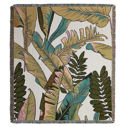 Bee Floral Nordic Blankets Throws Home Decor Sofa Towel