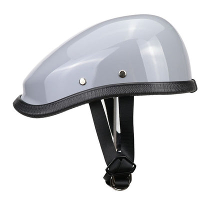 White Grey Motorcycle Helmets Half Berets Cap Style Electric Bike Scooter Safety Sport Out Door