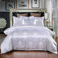 Thumbnail for Baroque Jacquard Luxury European Wedding American Satin Bedding Set