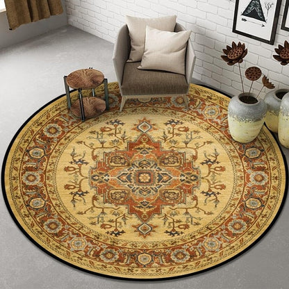 Bohemian European Persian Round Rugs Living Room Carpet Decoration