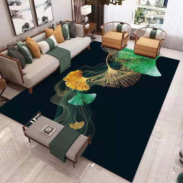 Deer Butterfly Gold European Carpet Living Room Rugs Decor