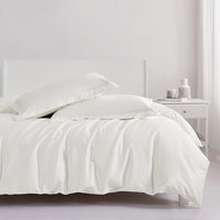 Thumbnail for White Pink Luxury Soft Silky Hotel Grade European Duvet Cover Set, 800TC Egyptian Cotton Bedding Set