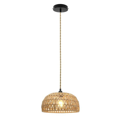 Rattan Pendant Lighting Chandelier Hanging Lamp Ceiling Handmade Home Living Decor