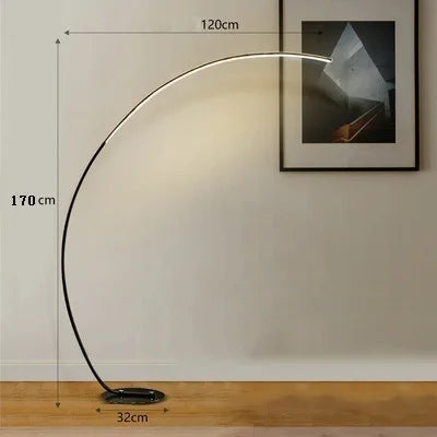 Nordic LED Corner Floor Lighting Floor Lamps Black White Stand Dining Living Room Decor