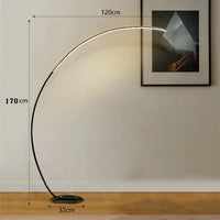 Thumbnail for Nordic LED Corner Floor Lighting Floor Lamps Black White Stand Dining Living Room Decor