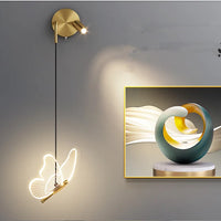 Thumbnail for Luxury Gold Butterfly LED Lighting Wall Lamp Minimalist Bedroom