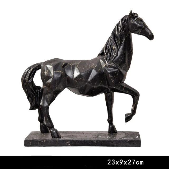 Marble Furious Horse Sculptures and Statues Figurine Resin Gifts