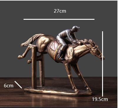 Retro Art Horse Sculptures and Statues Figurine for Living Room