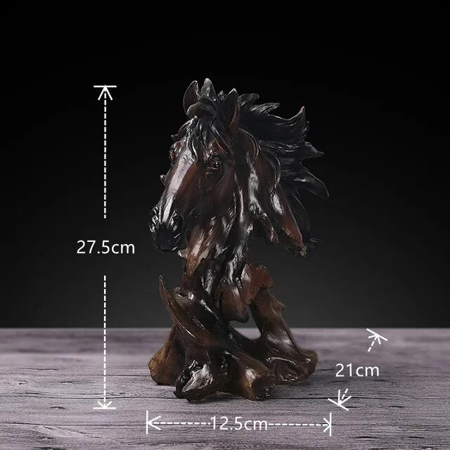 Eagle Wolf Horse Resin Animal Sculptures and Statues Decoration Artwork Birthday Gift