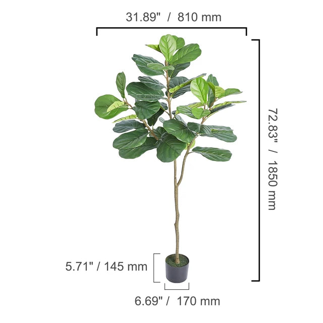 Mediterranean Olive Tree Artificial Flora Tall Plant Secure PE Material & Anti-Tip