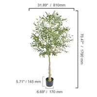 Thumbnail for Mediterranean Olive Tree Artificial Flora Tall Plant Secure PE Material & Anti-Tip