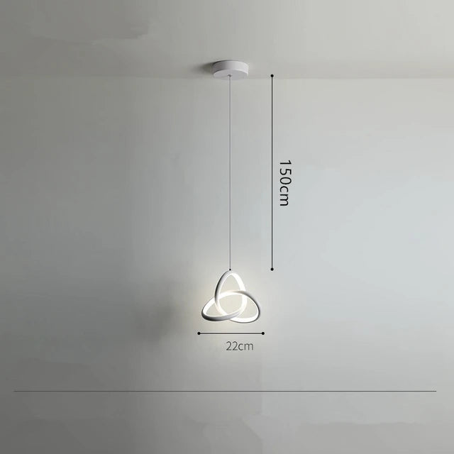 White Chandelier Lighting Lamp Modern for Restaurant Balcony Decoration