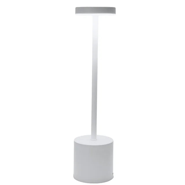 White Gold LED Rechargeable Table Lamp Lighting Bedside Outdoor
