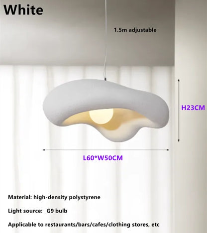 Black White Nordic Lighting LED Chandelier Minimal for Bedroom Lamp Homestay Decor