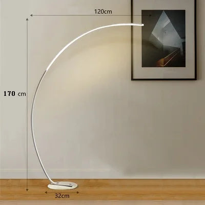 Nordic LED Corner Floor Lighting Floor Lamps Black White Stand Dining Living Room Decor