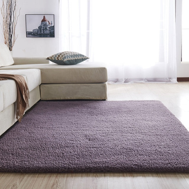 Modern Purple Green Rug For Living Room Carpet Soft non-slip door mats