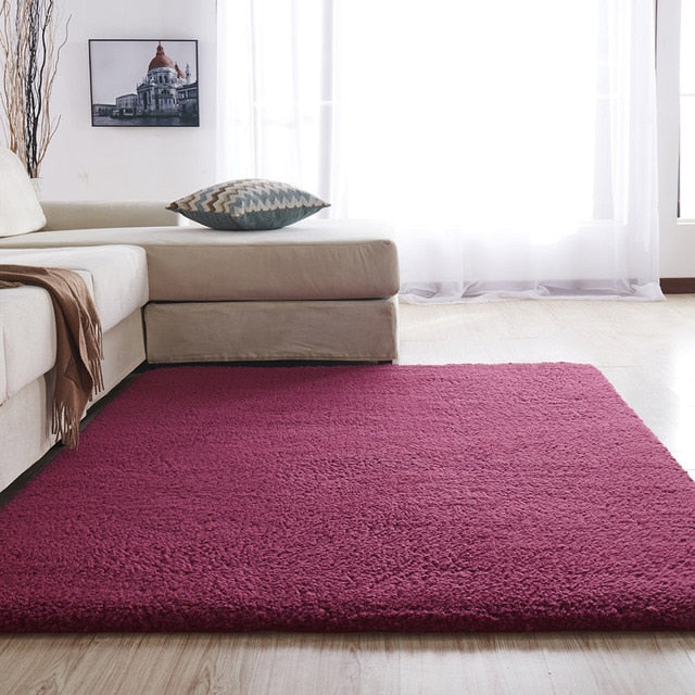 Modern Purple Green Rug For Living Room Carpet Soft non-slip door mats
