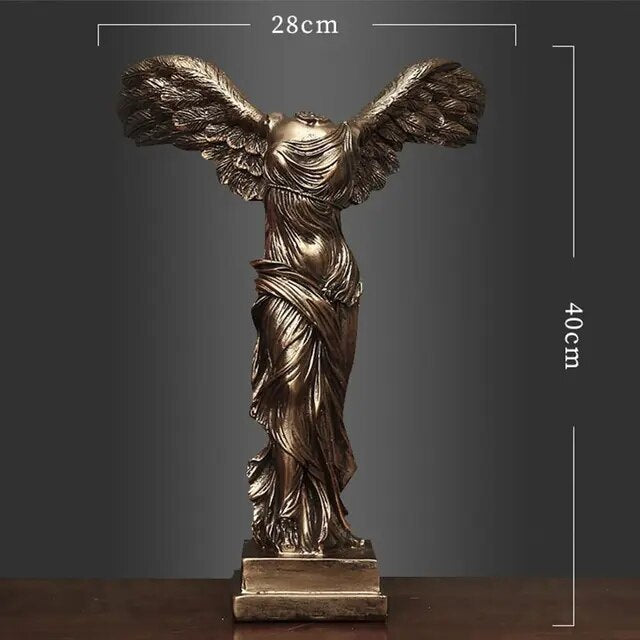 White Bronze Nordic Classical Goddess Resin Craft Gift Sculptures and Statues