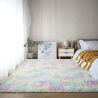 Thumbnail for Nordic Grey White Kids Carpet Bedroom Fluffy Rugs Decoration Small Large Living Room