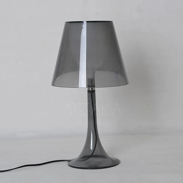 Modern Black Transparent Table Lamp Lighting Acrylic For Living Room