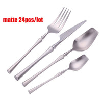 Thumbnail for Western Stainless Steel Grade 304 Cutlery Set 24 Pcs Dinnerware