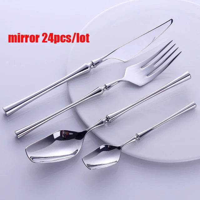 Western Stainless Steel Grade 304 Cutlery Set 24 Pcs Dinnerware